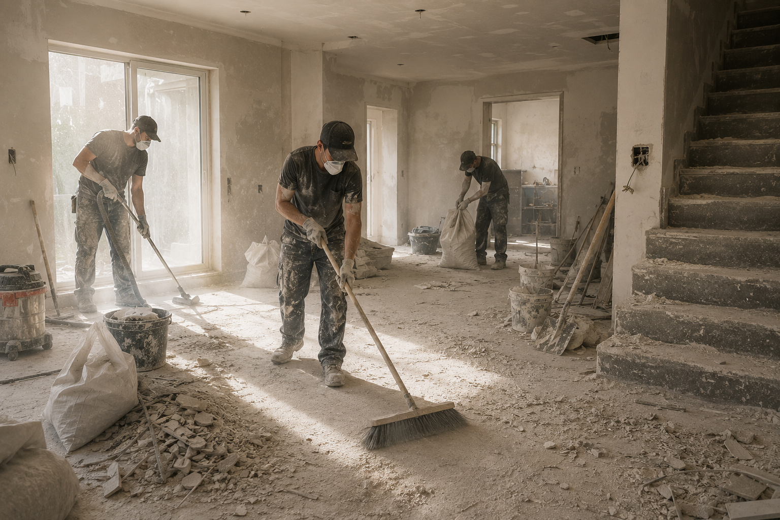 Limpieza de fin de obra en Madrid